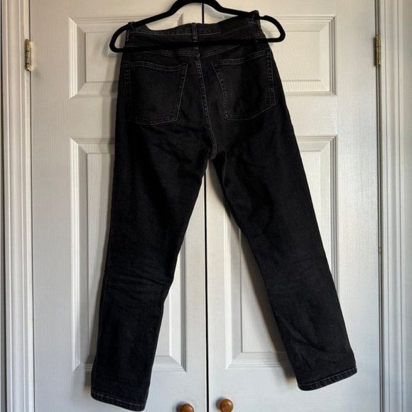 Gently Used Everlane 90s Cheeky Jean in Washed Black Women's size 27 Crop - Picture 5 of 12